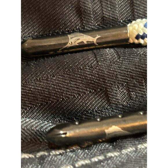 Tommy Bahama Swim Trunks Mens Large Relax Board Shorts Nylon Black Cargo - Picture 9 of 15